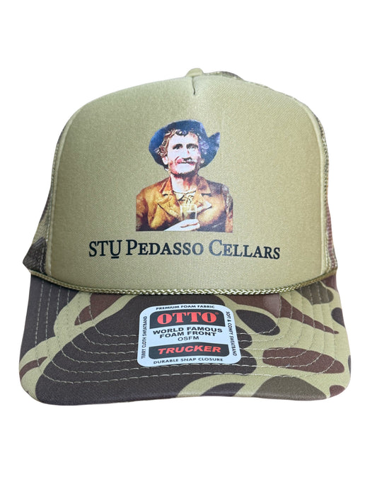 STU Green Camo Color Logo Hat